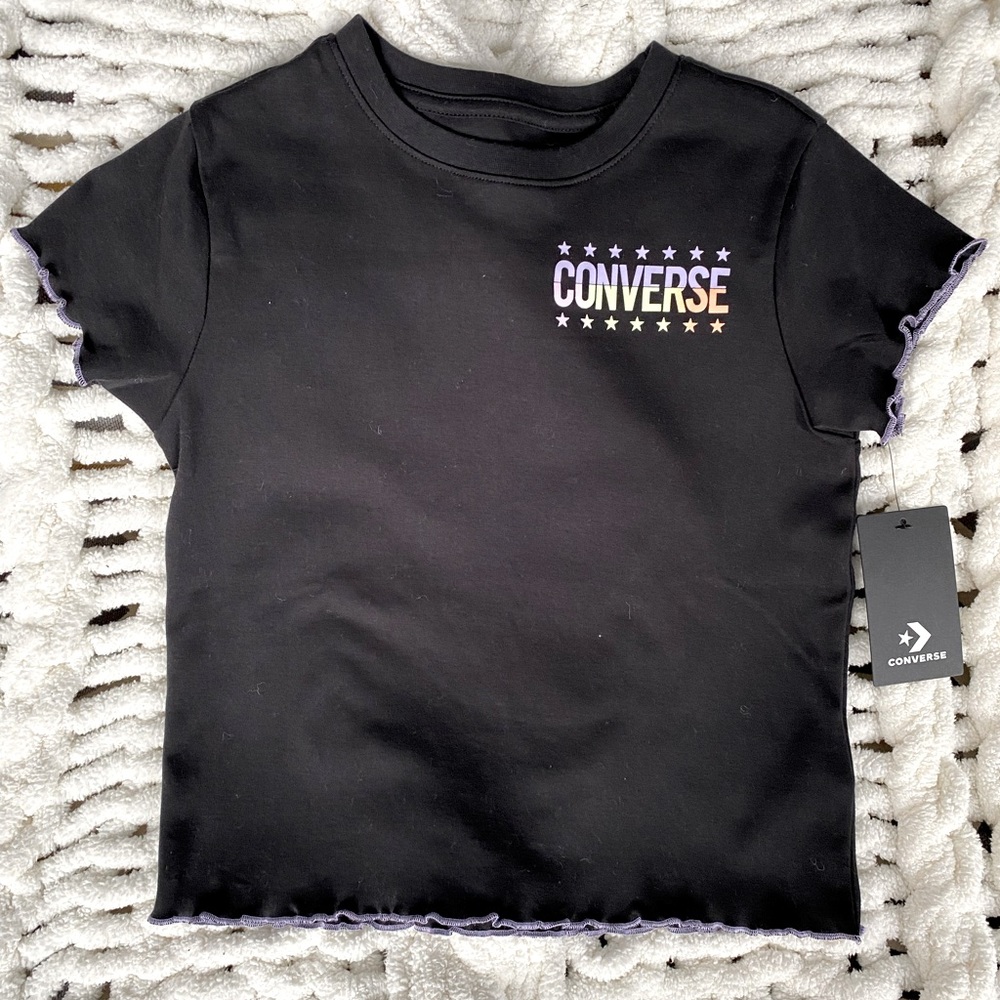NWT Converse Girls lettuce top large